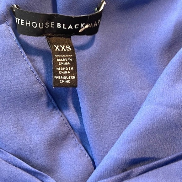 ⭐️WHBM, Periwinkle Blouse,Cool Lace-Up Back, Flowy, Sexy Blouse, Size XXS - Picture 7 of 14